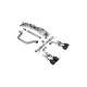 Izpušni sistemi Milltek Milltek Cat-back exhaust (loudest) Cerakote black tips for Volkswagen Golf Mk8 GTi (non-GPF, , Quad Outlet Systems) 2021-2024 | race-shop.si