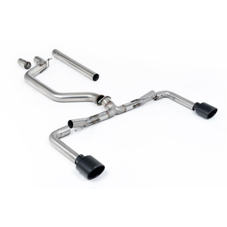 Izpušni sistemi Milltek Milltek GPF-back exhaust (loudest) for Volkswagen Golf Mk8 GTi Clubsport (GPF) 2021-2024 - Cerakote black tips | race-shop.si