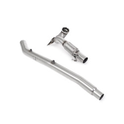 Milltek Large-bore downpipe with de-cat for Volkswagen Golf Mk8 R 2.0 TSI 320PS (GPF, for OE system) 2021-2024