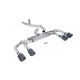 Milltek GPF-back exhaust (loudest) non-valved for Volkswagen Golf Mk8 R 2.0 TSI 320PS (GPF) 2021-2024 - Carbon tips
