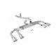 Milltek GPF-back exhaust (loudest) non-valved for Volkswagen Golf Mk8 R 2.0 TSI 320PS (GPF) 2021-2024 - Polished tips
