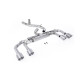 Milltek GPF-back exhaust (loudest) non-valved for Volkswagen Golf Mk8 R 2.0 TSI 320PS (GPF) 2021-2024 - Titanium tips