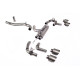 Milltek GPF-back exhaust (loudest) for Volkswagen Golf Mk8 R 2.0 TSI 320PS (GPF) 2021-2024 - Brushed titanium tips