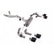 Milltek GPF-back exhaust (loudest) for Volkswagen Golf Mk8 R 2.0 TSI 320PS (GPF) 2021-2024 - Carbon tips