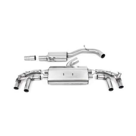 Izpušni sistemi Milltek Milltek GPF-back exhaust resonated for Volkswagen Golf Mk8.5 R (GPF) 2024+ - Burnt titanium tips | race-shop.si