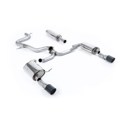 Milltek Cat-back exhaust resonated for Volkswagen Jetta Mk7 GLi 2.0T (non-GPF) 2019+ - Carbon tips