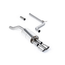 Milltek Cat-back exhaust for Volkswagen Polo 1.5 TSI 2019+ - Twin brushed titanium tips