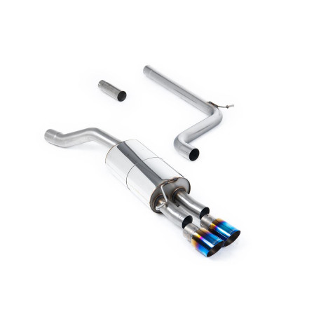 Izpušni sistemi Milltek Milltek Cat-back exhaust for Volkswagen Polo 1.5 TSI 2019+ - Burnt/blue titanium tips | race-shop.si