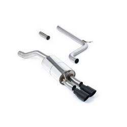 Milltek Cat-back exhaust for Volkswagen Polo 1.5 TSI 2019+ - Twin Cerakote black tips
