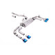 Milltek GPF-back exhaust (louder) for Volkswagen Tiguan R 320ps EA888.4 MQB EVO (GPF) 2021+ - Quad burnt titanium tips