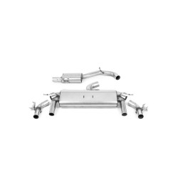 Milltek Cat-back exhaust for Volkswagen T-Roc R 2.0TSI 300ps 2022+ - Carbon tips