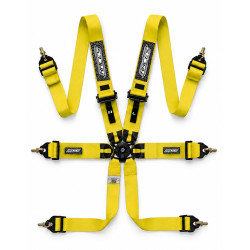 FIA 6-točkovni športni varnostni pasovi RACES EVO 3" (76mm), rumena