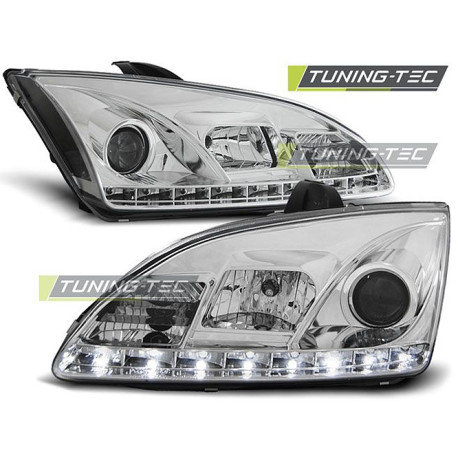 Osvetlenie TUNING-TEC žarometi (DRL) za FORD FOCUS II 09.04-01.08 (H1), krom, V2 | race-shop.si