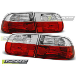 TUNING-TEC zadnje luči za HONDA CIVIC0 9.91-08.95 3D (brez homologacije), rdeče-bela