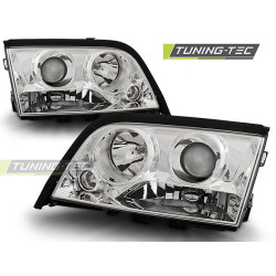 TUNING-TEC žarometi za MERCEDES W202 C-KLASA 06.93-06.00 (H7/H1), krom