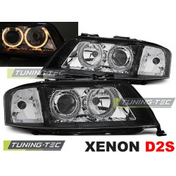 TUNING-TEC žarometi (Angel Eyes) za XENON AUDI A6 05.97-09.99 (D2S/H7), črna