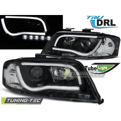 TUNING-TEC žarometi (Tube Light, DRL) za AUDI A6 06.01-05.04 (H1), črna