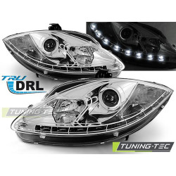 TUNING-TEC žarometi (True DRL) za SEAT LEON ALTEA 09-12 (H1), krom