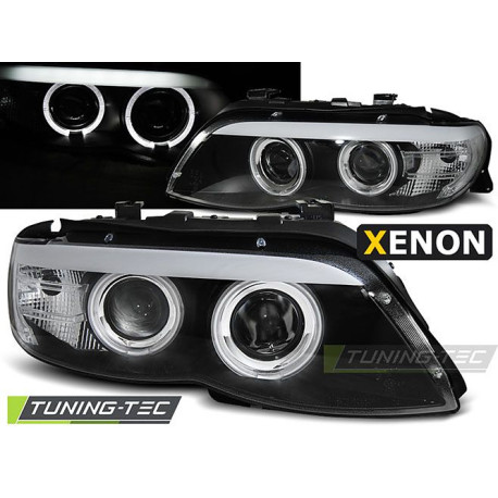 Osvetlenie TUNING-TEC žarometi (Angel Eyes) za XENON BMW X5 E53 11.03-06 (D2S/H7), črna | race-shop.si