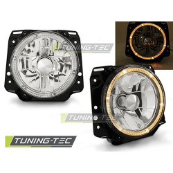 TUNING-TEC žarometi (Angel Eyes) za VW GOLF II 2 08.83-08.91 (H4), krom, V1
