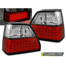TUNING-TEC LED zadnje luči za VW GOLF 2 08.83-08.91, rdeče-bela