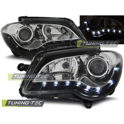 TUNING-TEC žarometi (DRL) za VW TOURAN 06-10 (H7), črna