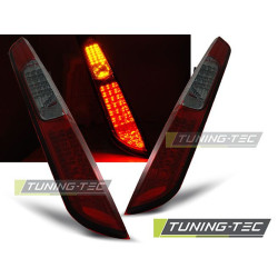 TUNING-TEC LED zadnje luči za FORD FOCUS MK2 09.04-08 HB (HATCHBACK), rdeče-dimna