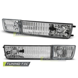 TUNING-TEC sprednji smerniki za VW GOLF 3 / VENTO (z meglenkami), krom, V2