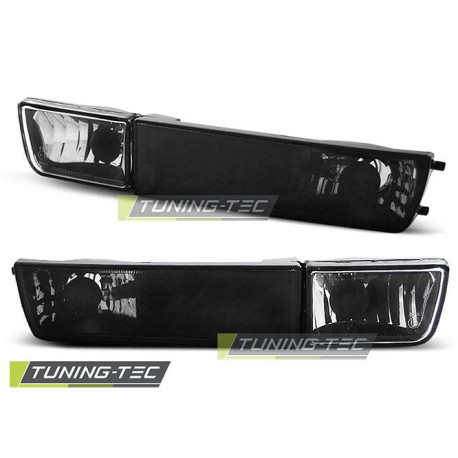 Osvetlenie TUNING-TEC sprednji smerniki za VW GOLF 3 / VENTO (z meglenkami), črna, V2 | race-shop.si
