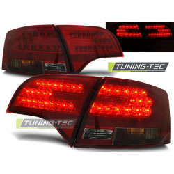 TUNING-TEC LED zadnje luči za AUDI A4 B7 11.04-03.08 AVANT, rdeče-dimna, V2