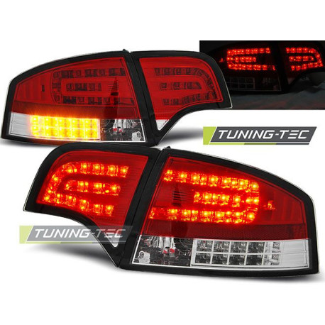 Osvetlenie TUNING-TEC LED zadnje luči za AUDI A4 B7 11.04-03.08 SEDAN (LIMOUSINE), rdeče-bela | race-shop.si