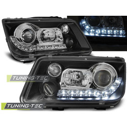 TUNING-TEC žarometi (DRL) za VW BORA 09.98-05.05 (H1), črna, V2