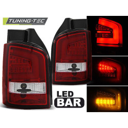 LED BAR ZADNJE LUČI, RDEČA/BELA za VW T5 04.10-15