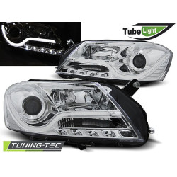 TUNING-TEC žarometi (Tube Light) za VW PASSAT B7 10.10-10.14 (H7/H1), krom