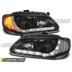 TUNING-TEC žarometi (DRL) za RENAULT MEGANE/SCENIC 96-02.99 (H1), črna, V2