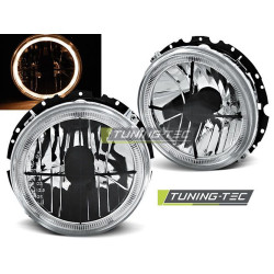 TUNING-TEC žarometi (Angel Eyes) za VW GOLF 1 05.74-07.83 (H4), krom, V2