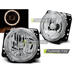 TUNING-TEC žarometi (Angel Eyes) za VW GOLF II 2 08.83-08.91 (H4), krom, V2
