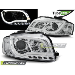 ŽAROMETI TUBE LIGHT KROM za AUDI A3 8P 05.03-03.08