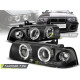 Osvetlenie ŽAROMETI ANGEL EYES ČRNA za BMW E36 12.90-08.99 C/C | race-shop.si