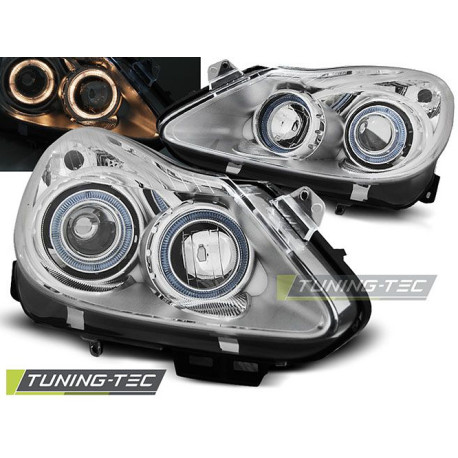 Osvetlenie TUNING-TEC žarometi (Angel Eyes) za OPEL CORSA D 04.06-11 (H7/H1), krom | race-shop.si