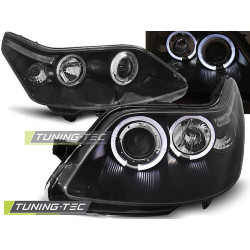 TUNING-TEC žarometi (Angel Eyes) za CITROEN C4 04-10 (H1), črna