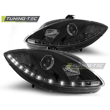 Osvetlenie TUNING-TEC žarometi (DRL) za SEAT LEON ALTEA TOLEDO 06.05-09 (H1), črna | race-shop.si