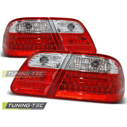 TUNING-TEC LED zadnje luči za MERCEDES W210 95-03.02 (LIMOUSINE), rdeče-bela