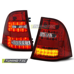 TUNING-TEC LED zadnje luči za MERCEDES W163 ML M-KLASA 03.98- 05, rdeče-bela
