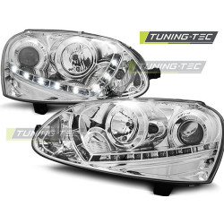 TUNING-TEC žarometi (DRL) za VW GOLF 5 03-08 (H7), krom