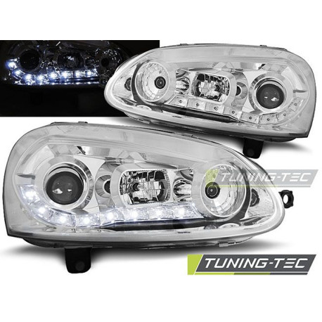 Osvetlenie TUNING-TEC žarometi (DRL) za VW GOLF 5 (H1), krom | race-shop.si