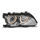 Osvetlenie TUNING-TEC žarometi (Angel Eyes) za BMW E46 09.01-03.05 S/T (LIMOUSINE, TOURING, H7), krom | race-shop.si