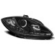 Osvetlenie TUNING-TEC žarometi (DRL) za SEAT LEON ALTEA 09-12 (H1), črna | race-shop.si