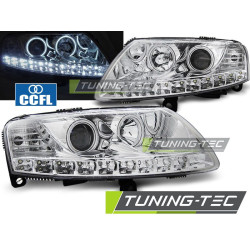 TUNING-TEC žarometi (Angel Eyes) za AUDI A6 C6 04.04-08 (H9), krom