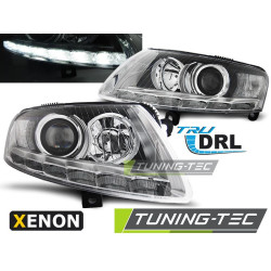 TUNING-TEC žarometi (True DRL) za XENON AUDI A6 C6 04.04-08 (D2S), krom, V1